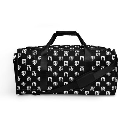 TH Tile White on Black - Duffle bag